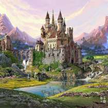 Картина по номерам "Волшебный замок" 40х50, в Омске