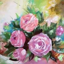 Картина "Розовые розы", в Москве