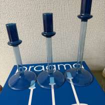 Набор из 3-х подсвечников. Стекло, в Якутске