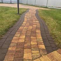 Укладка тротуарной плитки, брусчатки, в Тюмени