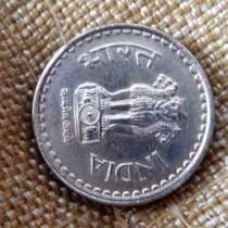 Индия 5 рупий, 2002, в Томилино