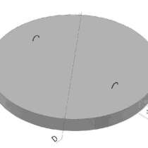 Плита днище колодца КЦД - 1 м, в г.Павлодар