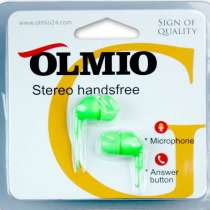 Гарнитура проводная для мобильного телефона OLMIO Handsfree Green, в г.Тирасполь