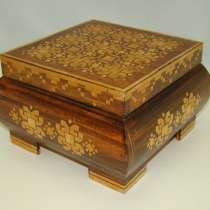 Шкатулка деревянная в стиле арт деко (X491), в Москве