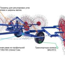 Грабли ворошилки валковые ГВВ-6 АГРОМАШ - Юрга, в Юрге