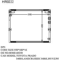 Радиатор кондиционера TOYOTA LAND CRUISER PRADO, в Владивостоке