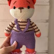 Вязаная игрушка Лиса, в Санкт-Петербурге